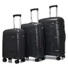 Maleta de Material PP Transfronteriza Juego de Tres Piezas Maleta de Carrito con Ruedas Universales Silenciosas Maleta de Gran Capacidad con Tablero de Contraseña Maleta Maleta