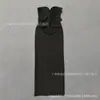 Vestido Europeo y Americano para Mujer, Sexy Vestido de Vendaje de Encaje Fruncido sin Tirantes, Vestido Largo de Fiesta para Noche