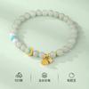 Nuevo Pulsera de Jade Natural Hetian Estilo Chino Plata de Ley S925 Perla de Agua Dulce Pulsera Doble Felicidad Joyería de Mano de Loto Regalo