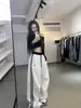 Pantalones de Pierna Recta Pierna Ancha para Mujer Otoño Invierno Nuevos Streetwear Casual Americano Pantalones de Chándal Moda Tendencia Cintura Alta Adelgazantes Pantalones de Pierna Recta