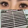 Pestañas postizas gruesas populares europeas y americanas, juego de pegamento de 80 piezas para el maquillaje de chicas asiáticas mestizas populares, pestañas postizas de comercio exterior transfronterizo