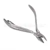 Fábrica venta caliente acero inoxidable tijeras para piel muerta tenedor simple herramienta para uñas alicates herramienta de manicura con púas 8711B