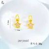 Acessórios de Pingente DIY Ouro Areia Cravejados com Diamantes Estrela de Cinco Pontas Lua Cruz Trevo de Quatro Folhas Coração Cheio de Diamantes Estilo Chinês Materiais Artesanais