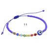 Pulsera Explosiva Europea y Americana ins Cuentas de Vidrio Cuentas de Cobre Ojos de Demonio Ajustable Tejida a Mano Cuerda de Mano para Transfronteriza