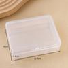 Pieza de Flor de Jabón de Caja Cuadrada Rectangular Caja de Almacenamiento de Plástico Transparente Cuentas Piezas de Repuesto Equipo de Pesca Cuchilla Tapones para los Oídos Caja Cuadrada