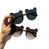Gafas de sol para niños protección UV para niños y niñas moda lindas gafas de sol con orejas de oso bebé modelado foto