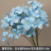 Juego de 10 Piezas de Flores para Boda en Tonos Azules para Decoraciones de Pasillo de Salón de Bodas, Arreglos Florales, Decoraciones de Fondo y Decoraciones de Escenario con Flores Artificiales