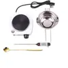Herramienta DIY para Velas de Aromaterapia Paquete Set de Cera para Velas Caseras Hechas a Mano Olla para Derretir Cera Horno Calefactor Juego Completo de Materiales