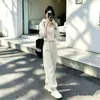 Atuendo Elegante y Juvenil: Conjunto de Sudadera Cálida con Capucha y Forro Polar para Mujer, Casual Deportivo Otoño e Invierno, Color Albaricoque Conjunto de Dos Piezas de Moda