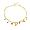 Collar de Navidad para Mujer Pendientes de Acero de Titanio de Alto Sentido Colgante de Trineo y Reno Adornos de Árbol de Navidad de Moda Pulsera de Navidad