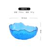 Bol de Vidrio Martillado con Borde Dorado Japonés Venta al por Mayor Set de Vajilla Transparente Estilo Nórdico Bol de Postre Plato Bol de Vidrio