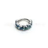 Anillo de Diamante de Aleación de Titanio F136 Material Zircón 5A Anillo Cerrado Pendientes Anillo de Nariz Anillo de Labio Joyería de Piercing de Moda