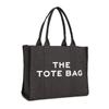 Bolsa Feminina Nova Transfronteiriça Personalizada pelo Fabricante Bolsa Tote de Lona PU Cor Lisa com Letras Bolsa de Mão Grande Capacidade Simples Casual