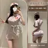 Lingerie Cosplay de Enfermeira Doce, Uniforme de Anjo Branco Influenciador de Abstinência Tentação