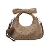 Bolso plisado de alta gama con forma de nube para mujer, nuevo bolso cruzado retro de lunares 2026, bolso de hombro de nicho de moda estilo coreano