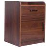 Mesa de Cabeceira Médica, Mesa de Cabeceira de Madeira para Casas de Repouso, Mobiliário Amigável para Idosos, Armário de Armazenamento Horizontal para Cuidados Domiciliares, Criado-Mudo