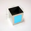 Acero Inoxidable Cepillado KTV Club Decoración de Escritorio Suministros Juego Completo Bandeja de Frutas Estante Caja de Pañuelos Estante de Trigo Caja traje
