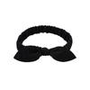 2242 Lazo para el cabello infantil transfronterizo Banda para el cabello de algodón Orejas de conejo estampadas Diadema sin costuras Set de accesorios para el cabello elásticos para bebé