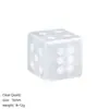 Dados de cristal natural de 16 mm transfronterizos, divertido accesorio para puntuar juegos de mesa, dados de piedra semipreciosa con esquinas rectas arenados