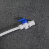 Válvula de bola de conexión rápida de tubería de 3 puntos con dientes externos de 4 puntos, válvula de 3 interruptores de 4 vueltas, purificador de agua RO, accesorios para purificador de agua, adaptador
