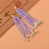 Estilo nacional borla de cuentas de arroz flecos brocado Song accesorios bolsa colgante accesorios hechos a mano con cuentas adornos colgantes cuentas de madera