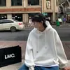 Suéter com capuz de cor para casal masculino solto moderno versátil estilo namorado outono moderno ins primavera e outono estilo Hong Kong casaco