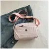 Bolso de Hombro Sencillo de Nuevo Estilo Color Sólido para Mujer, Bolso Cuadrado Pequeño Ligero Casual Versátil para Exteriores, Bolso Cruzado Plegado de Moda para Viajes Diarios