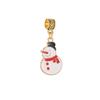 Cadena de Colgantes Navideños Transfronterizos Adornos DIY Pulsera Collar Cuerda Trenzada Colgante Regalo Navideño Copo de Nieve Accesorios de Árbol de Navidad