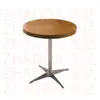 Mesa Cuadrada de Color Nogal para Uso Doméstico, Mesa de Comedor para Uso Comercial, Mesa de Comedor de Madera Maciza para Restaurantes, Mesa de Comedor de Pizarra para Restaurantes de Comida Rápida
