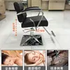 Silla de Barbero Bolsa Suave de Cuero Silla de Barbería Peluquería Silla de Peluquería Corte de Cabello Elevación Giratoria Asiento para Permanente y Tinte Silla de Arreglo