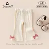 Calça Feminina 2026 Primavera e Outono Estilosa Calça Longa Infantil para Bebês e Crianças Pequenas, Legging Estilo Coreano Slim Fit para Bebês Meninas na Primavera e Verão