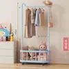 Perchero Móvil Dopamine para el Hogar, de Pie con Ruedas, Perchero, Cesta de Almacenamiento para Dormitorio, Secador de Ropa Simple, Una Pieza