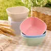 Tazón para Fideos Instantáneos de Paja de Trigo, Juego de Platos y Tazones Resistente a Roturas, Tazón de Sopa de Plástico Transfronterizo, Vajilla de Platos y Tazas de Alto Valor, Platos de Cena al por Mayor