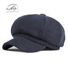 Chapéu Feminino Outono e Inverno Simples Leve Lã Octogonal Estilo Coreano Fashionável Retrô Casual Bico de Pato Boina Feminina