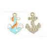 Serie Oceánica Tiburón Submarino Velero Caracola Accesorios de Joyería DIY Colgante Faro Colgante de Llavero Hecho a Mano