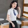 Moda de Verano Camisa de Manga Corta para Hombre Ropa de Negocios Camisa Traje Tienda de Ventas Bancarias para Mujer Intermediarios Ropa de Trabajo para Maestros