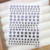 Pegatinas de Arte de Uñas con Lazo de Corazón Dulce en Relieve 5D Azul Denim Oso Pequeño Conejo Pegatinas para Diario de Arte de Uñas