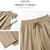 Pantalones de Pierna Ancha para Mujer 2026 Cintura Alta Rayas Verticales Caída Deportivos Casuales Pierna Recta Versátiles del Fabricante Original Deportivos Casuales