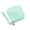 Bolsa de Maquiagem Mini Personalizada para Viagem Bolsa de Cosméticos Estilo Ins Bolsa Transversal Feminina Grande Capacidade Fofa Bolsa de Veludo Japonesa e Coreana