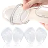 Almohadilla Transparente para el Antepié, Almohadilla para el Antepié, Tacones Altos, Almohadilla de Cristal Adhesiva de Media Talla, Media Planta Gruesa, Media Almohadilla Antideslizante