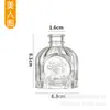 Jarrón de Cristal Repujado Vintage de Lujo de Entrada Sencilla Estilo Ins Jarrón para Mesa de Comedor Botella Decorativa Hidropónica Transparente Estilo Europeo
