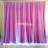 Cortina de Gaze de Rede para Casamento Adereços Cortinas de Gaze Flutuante de Camada Dupla para Casamento Novo Estilo Decoração de Cortina de Parede de Fundo para Jardim de Infância