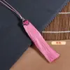 Sombrero de 13 cm con Patrón de Nube Fleco de Borla de Aleación Traje Antiguo Hanfu Colgante Largo de Cloisonné Colgante para Coche Colgante de Borla