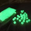 Miçangas Fluorescentes Redondas Luminosas para Pesca Noturna, Atrair Peixes, Anzóis com Fio de Miçangas, Miçangas Fluorescentes para Pescar Peixes