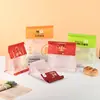 Bolsa de Papel Kraft Transparente para Pan, Bolsa Personalizada con Alambre Rizado para Mochi, Galleta, Tostada, Postre, Auto-Sellante, Bolsa para Hornear