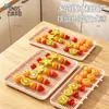 Bandeja Drenadora de Azúcar Hielo Huliu para el Hogar BNBS, Plato Drenador Hueco de Doble Capa, Bandeja para Exhibir Frutas, Disponible en Múltiples Colores