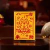 Tarjeta de Protección Amuleto de Gato Pegatina para Teléfono Móvil Tarjeta de Fortuna de Cinabrio Pintada a Mano para Riqueza y Bendiciones Tarjeta de Bendición para Mascotas Amuleto de Seguridad de Gatito de Cinabrio