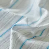 Conjunto de Roupa de Cama Simples Listrado em Algodão Lavado Tingido em Fio Estilo Ins Japonês Puro Algodão Conjunto de Três/Quatro Peças para Cama de Dormitório de Estudante Conjunto Puro de Algodão de Três/Quatro Peças