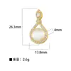 Xi Yin Transfronterizo Europa y América ins Moda Personalidad Hip Hop Colgante Perforado Cobre Microincrustado Circonita Colgante de Cobre de 26 Letras