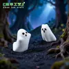 Muñeco de fantasma blanco pequeño lindo nuevo transfronterizo mochi accesorios decorativos DIY micro paisajismo adornos pequeños de escritorio